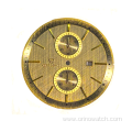 Brushed bronze custom made watch dial